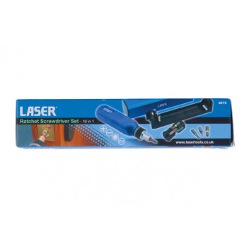 LASER Ratchet Screwdriver Set 10-in-1