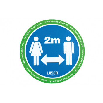 LASER Laser Tools Floor Sticker 2m Distancing 6pc