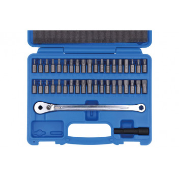 LASER Low Profile Ratchet & Bit Set 40pc