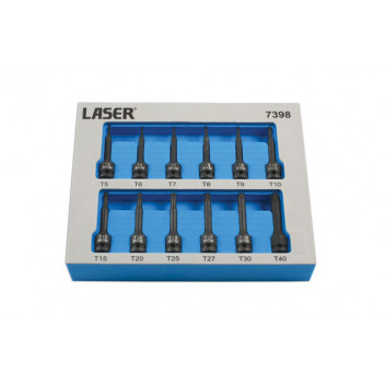 LASER Star Impact Bit Set 12pc 1/4D"