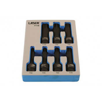 LASER Star Impact Bit Set 1/2D 7pc"
