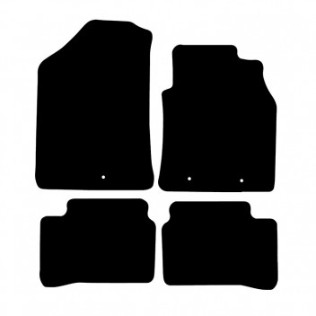 Carpet Mat Set HYUNDAI I10 2014>  (4 PIECE + 3 CLIPS)
