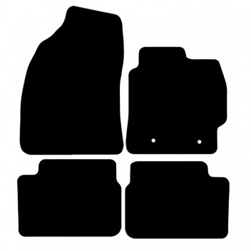 Carpet Mat Set TOYOTA COROLLA (2006-2013) 4pcs 2 clips