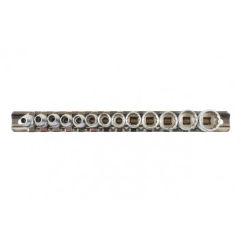 LASER Bi-Hex Standard Socket Set 1/4D 13pc"