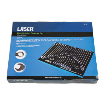 LASER Combination Spanner Set 32pc