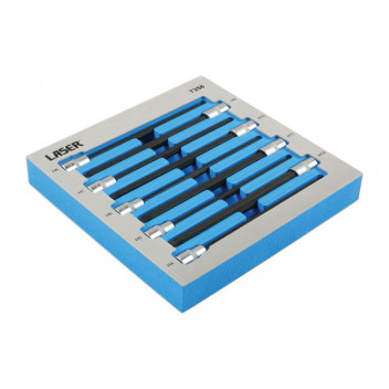 LASER Hex Bit Set -  Ball End  3/8D 9pc"