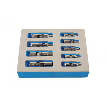 LASER Star Socket Set - Universal Joint 9 pc