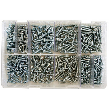 CONNECT Asst Self Tapping Pan Pozi Screws 4-10 Box Qty 700