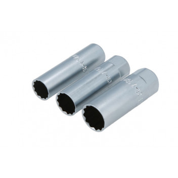 LASER Thin Wall Spark Plug Socket Set 3pc