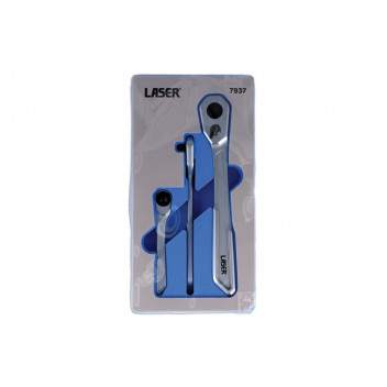 LASER Slim Handle Ratchet Set 1/4D
