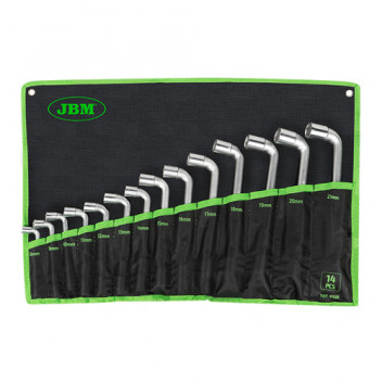 Set Of 14 Double Open End Pipe Spanners