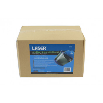 LASER Arc Flash Shield with Helmet and Chin Protection