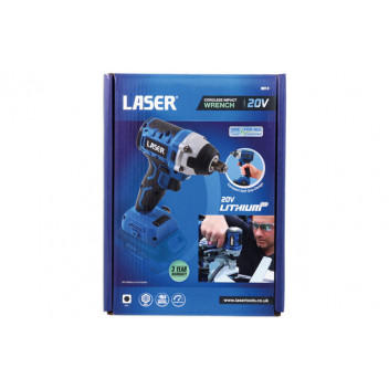 LASER Cordless Impact Wrench 1/2D 20V w/o Battery"