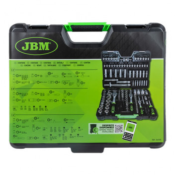 179 Pieces Hex Socket Set - Zinc Finish