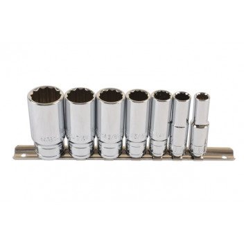 LASER Whitworth Deep Socket Set  3/8D 7pc"