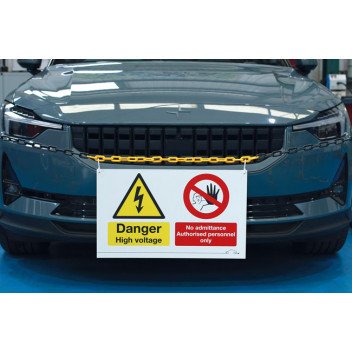 LASER High Voltage/No Admittance Sign