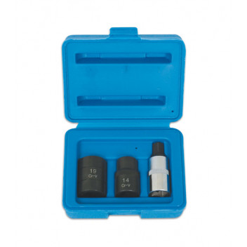 LASER Pentagon Socket & Bit Set 3pc