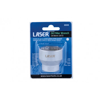 LASER Oil Filter socket 24/36mm 3/8 D"