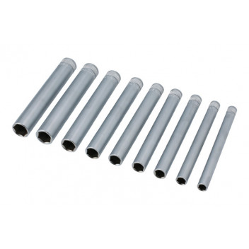 LASER Extra Long Socket Set 1/4D 9pc"