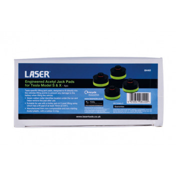 LASER Engineered Acetyl Jack Pads for Tesla Model S & X - 4p