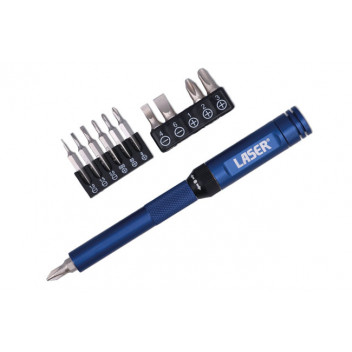 LASER Ratchet Screwdriver for Standard and Precision Bits