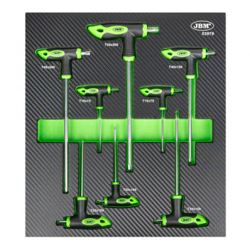 Module Of 8 T" Shaped Torx Spanners"