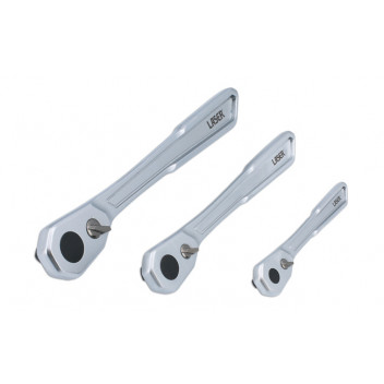 LASER Slim Handle Ratchet Set 1/4D