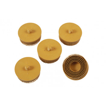 CONNECT Abracs Quick Lock Bristle Brush 50mm x P80 Yellow 5p