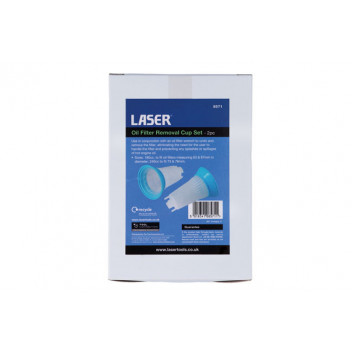 LASER Oil Filter Removal Cup Set 2pc