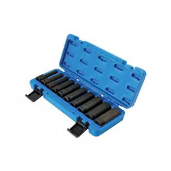LASER Deep Impact Socket Set 10pc 1/2D"