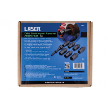LASER Drive Shaft Impact Removal Adaptor Set - 8pc