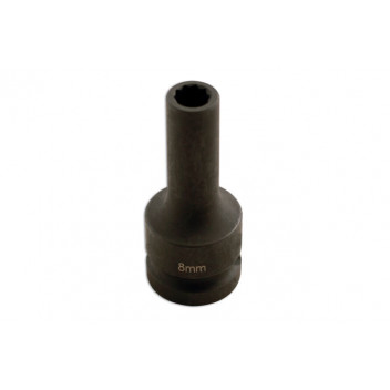LASER Split Rim 8mm 10 Point Impact Socket 1/2D"
