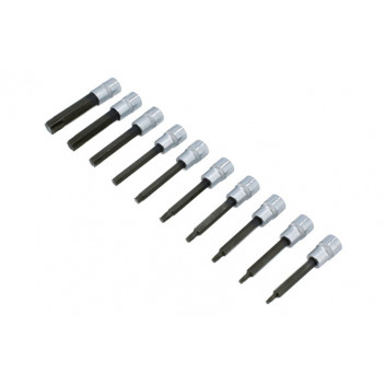 LASER Long Star Bit Socket Set 3/8D 10pc"