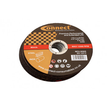 CONNECT Connect 115mm x 1.0mm Thin Discs Tin 10