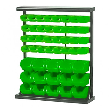 Vertical Bin Rack Storage 47 compartments