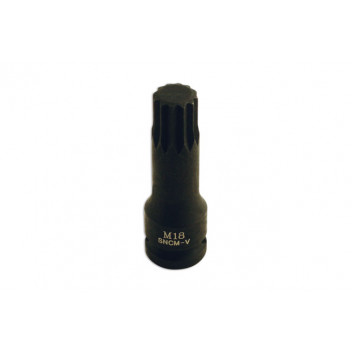 LASER Spline Socket Bit M18 1/2D"
