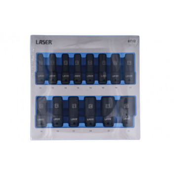 LASER Deep Impact Socket Set 14pc 1/