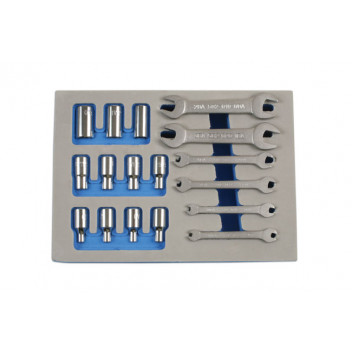 LASER BA Spanner & Socket Set 17pc