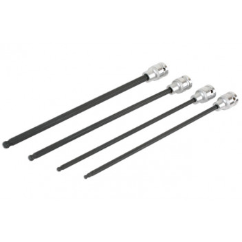 LASER Ball End Hex Bit Set  1/2D 4pc"