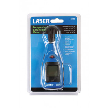 LASER Temperature /Humidity Level Meter