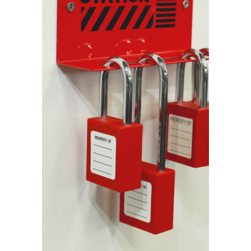 LASER Long Shackle Safety Lockout Padlock