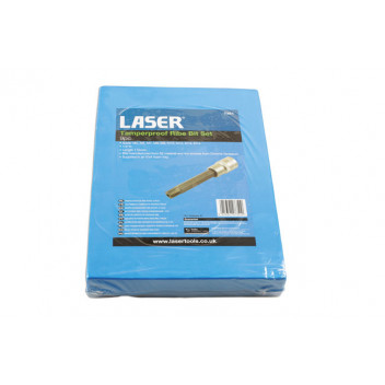 LASER Tamperproof Ribe Bit Set 9pc