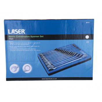 LASER Metric Combination Spanner Set 25pce