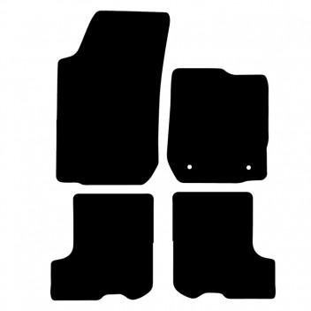 Carpet Mat Set DACIA SANDERO 2013-2020 4 PIECE + 2 CLIP
