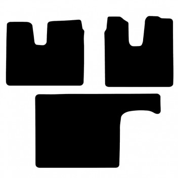 Rubber Mat Set man-erf  TGX 2012- (3 PC)