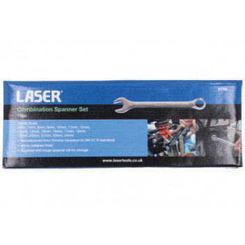 LASER BF Combination Spanner Set 18pc