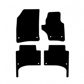 Carpet Mat Set VW TOUAREG 09-10 ROUND CLIP