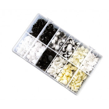 CONNECT Peugeot/Citroen Assorted Trim Clips 340pc