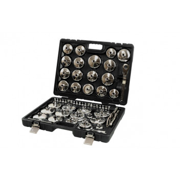 LASER Oil Filter Cup Wrench & Drain Key Kit - 58pc