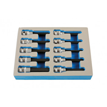 LASER Hex Bit Set 1/2D 10pc"
